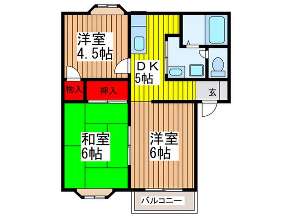 東参番館の物件間取画像